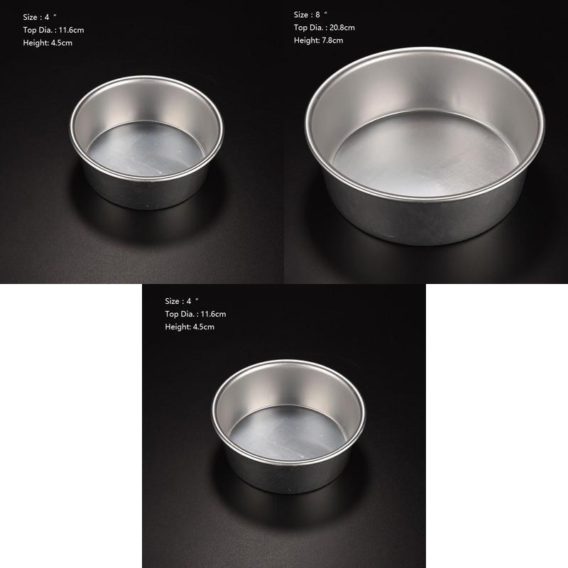 Premium Quality New 4 5 6 8 Inch Aluminum Alloy Round Cake Baking Mould Pan Bakeware Tool