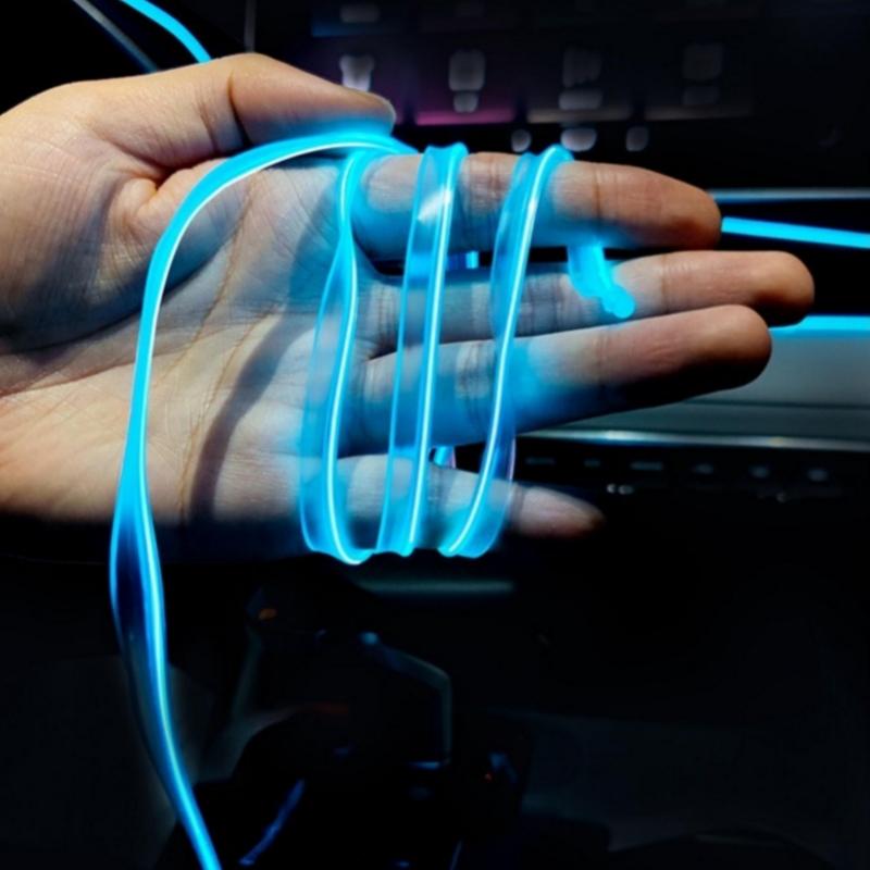 LED Strip Lights for Car EL Wire Rope Auto Atmosphere Decorative Lamp Ambient Light Car For Ford Focus 2 1 Fiesta Mondeo 4