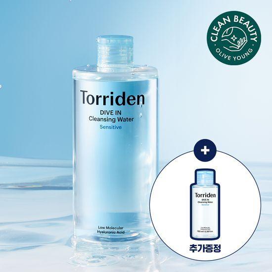 TORRIDEN Dive-in Low-Molecular Hyaluronic Acid Cleansing Water 400ml Special Offer (+100ml)