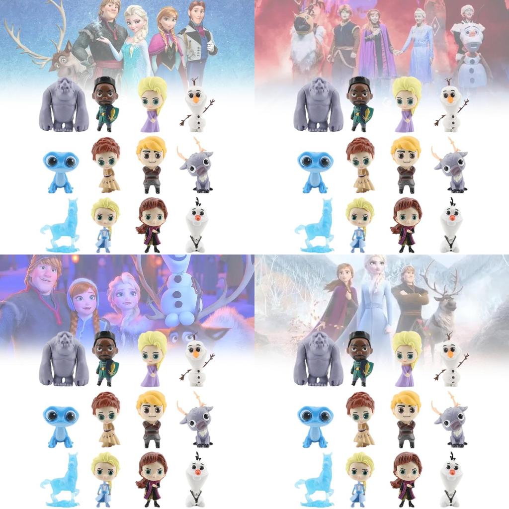 Mini Princess Figurine Set With 12 Adorable Elsa Anna And Olaf Characters For Collectors