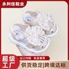 Summer new style toddler girls' closed-toe walking shoes princess baby bow shoes girls' sandals