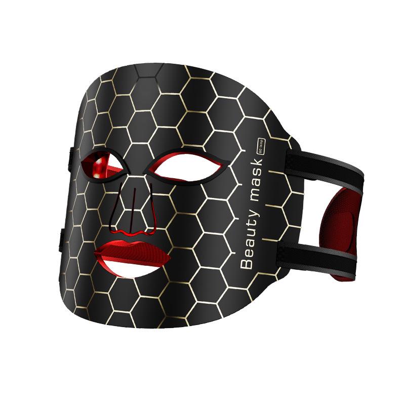 LED Photon Skin Rejuvenation Silicone Mask: New Spectrum Facial Firming Beauty Device.