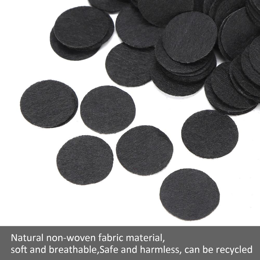 500pcs White Nonwoven Round Piece Black Round Felt Circles Felt Craft Pads Craft Finishing