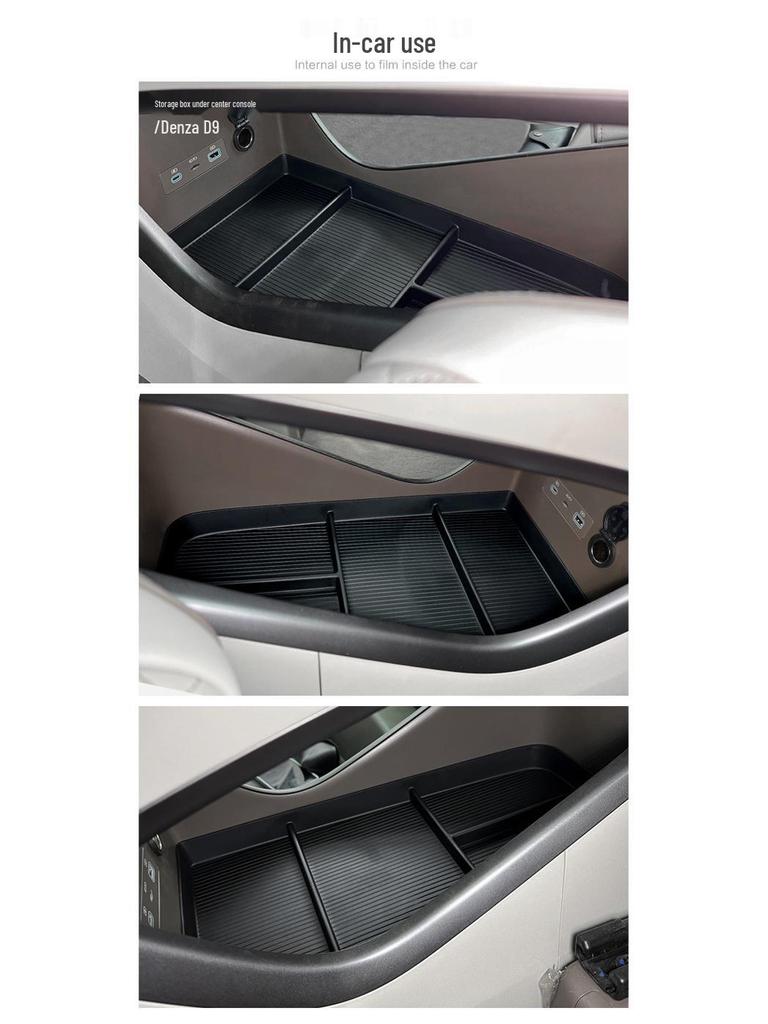 BYD Denza D9 Center Console Storage Box Car Organizer Accessories