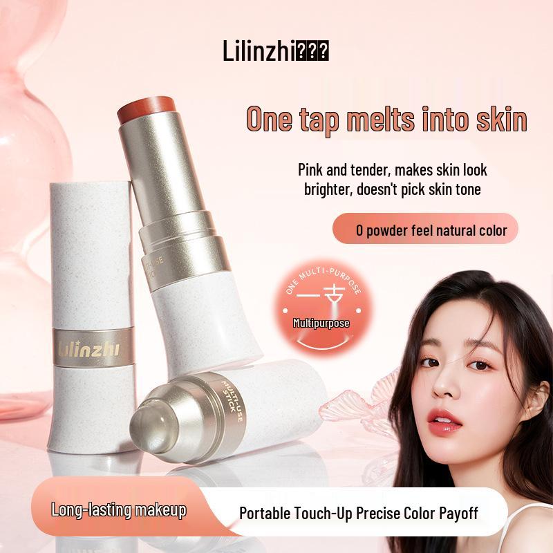 Lilinxhi Dual-Use Matte Lip and Cheek Stick - Long-Lasting, Soft, Natural Contour Blush