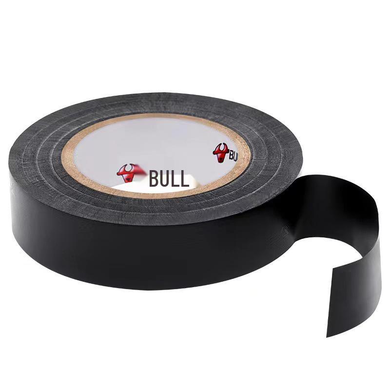 Bull PVC Electrical Insulation Tape: Black, Waterproof, High Viscosity, Flame Retardant, 18 Meters