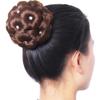 Synthetic Hair Bun Bud Hair Clips With Diamond Colorful Shiny For Women Ponytail Claw Clip Lifelike Hairpiece Styling Tools