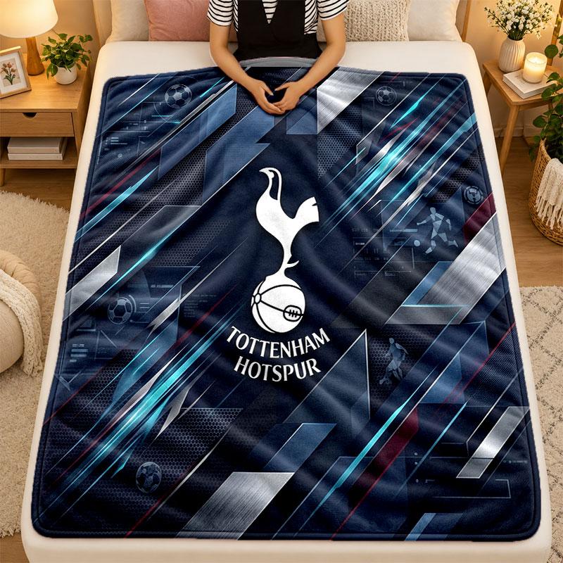 Flanel Battaniye Tottenham Hotspur Sıcak Yumuşak Atkı Battaniye İç Mekan Kanepe Yatak Oturma Odası Kullanımı İçin
