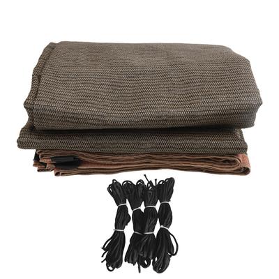 Sonnenschutznetz Polyethylen Sonnensegel Überdachung Abdeckung mit 4 Seilen für Außen Garten Terrasse