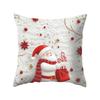 2025 45x45cm Christmas Pillowcase Cartoon Santa Snowman Elk Sofa Cushion Cover Home Bed Car Decor Merry Xmas Square Pillow Case