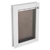 Pet Door, Medium, with Double Magnetic Flaps and Metal Frame, Strong and Weatherproof Dog Door for Interior and Exterior Doors, Easy to Install, Easy
