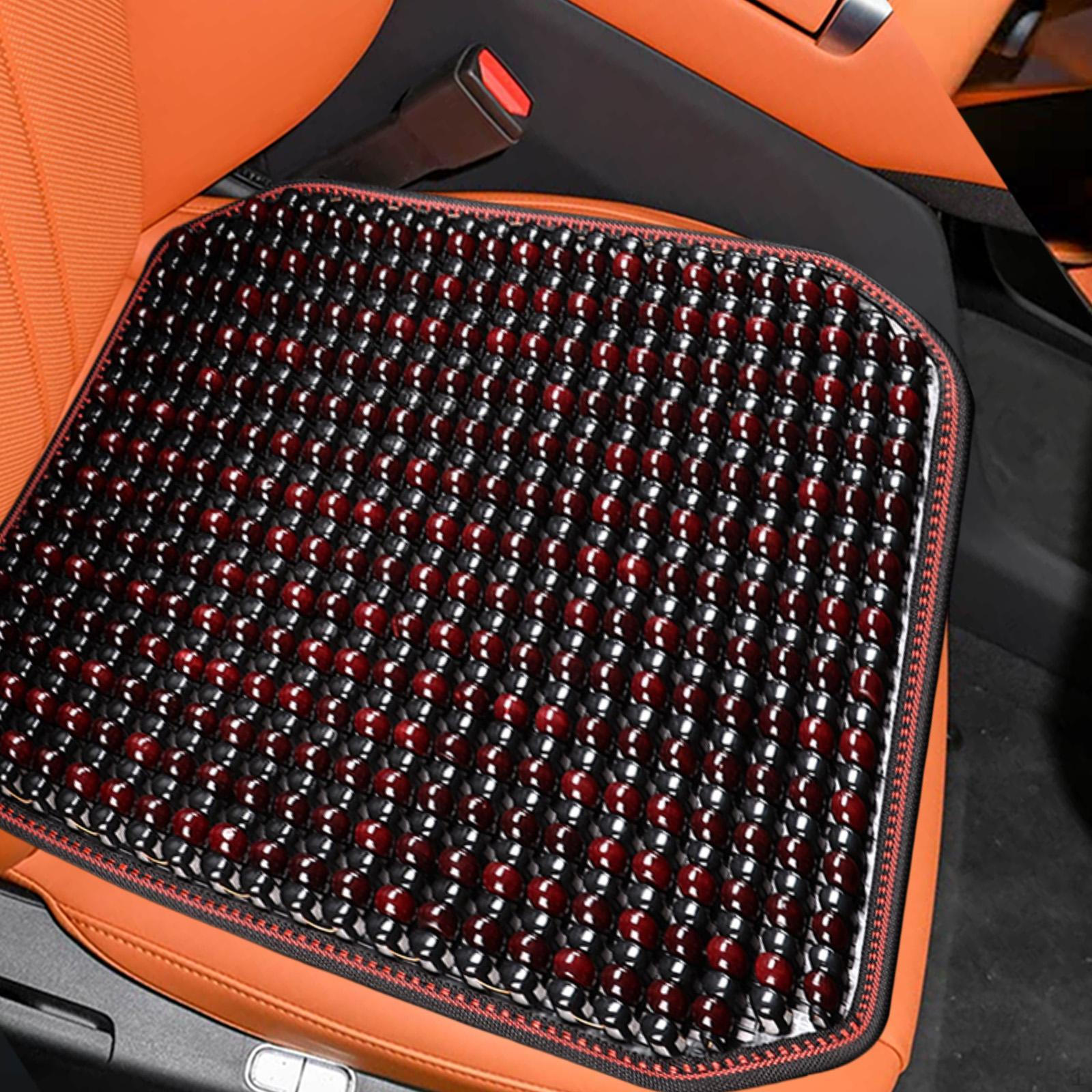 

Beaded Wooden Seat Cover for Vehicle темно-красного