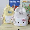 Schoolbag Middle School and College Students Travel Schoolbag New KT Cat Cute Bow Backpack Large Capacity Girls Double Backpack