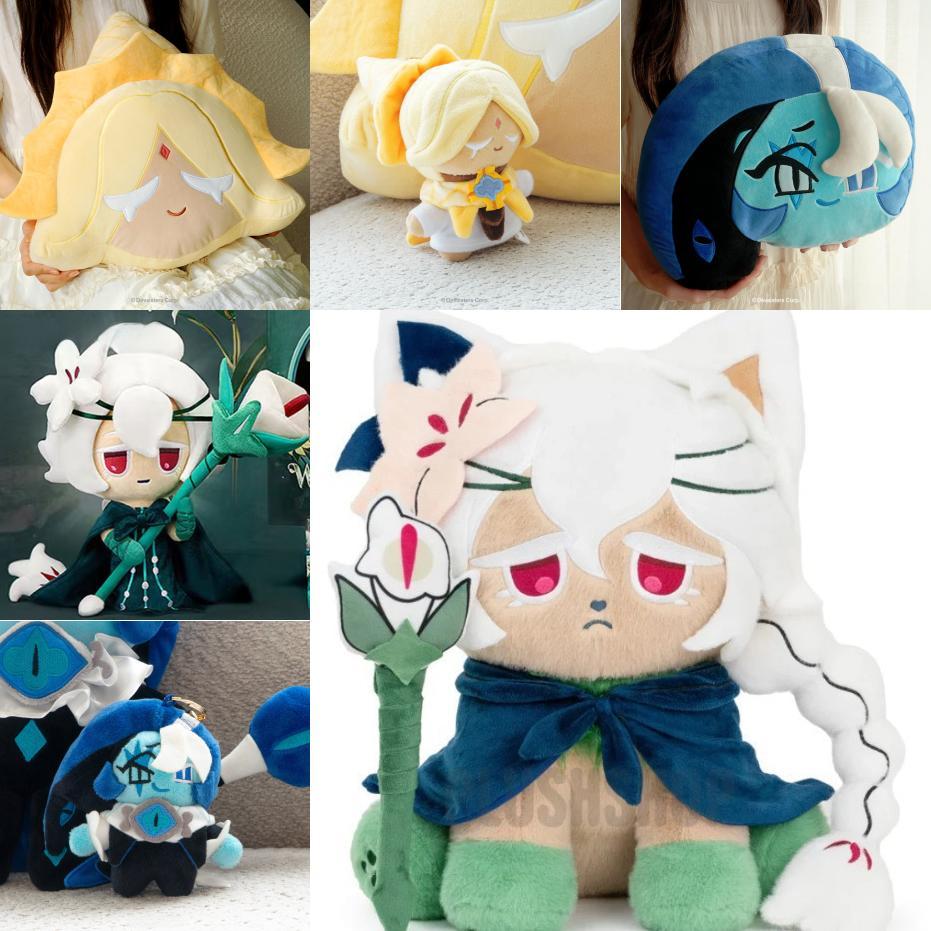 Cookie Run Kingdom White Lily Cat Plush Toy With Soft Crystallike Fabric For Collectors