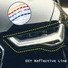 Car Reflective Stickers DIY Line Auto Motorcycles Wheel Decorative Reflective Strip Tape Night Safty Warning Car Accessories