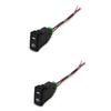 2Pcs Auto Retrofit Switch Waterproof Toggle Switch Fog Lamp Switch With 4 Line For Toyota Lexus White Light