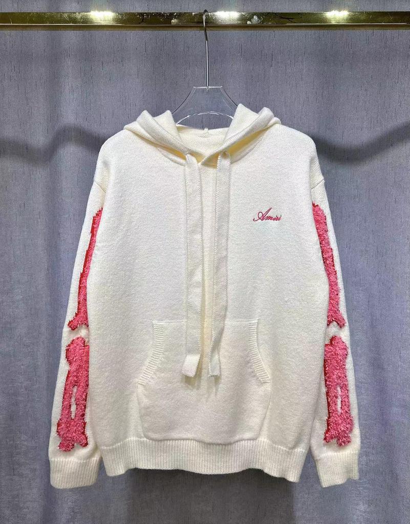 Amiri Herbst/Winter Kapuzenpullover mit Stickerei, Kirin-Arm und AMIRI-Buchstaben für Herren
