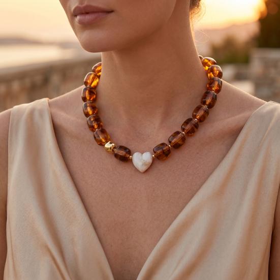 Chunky Beaded Choker Bohemian Colorful Beads Necklace Summer Holiday Necklace for Women Daily Wear Party Beach Vacation