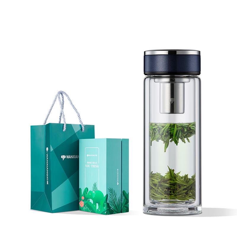 Wanxiang V31RL Double-Layer Glass Tea Infuser Bottle