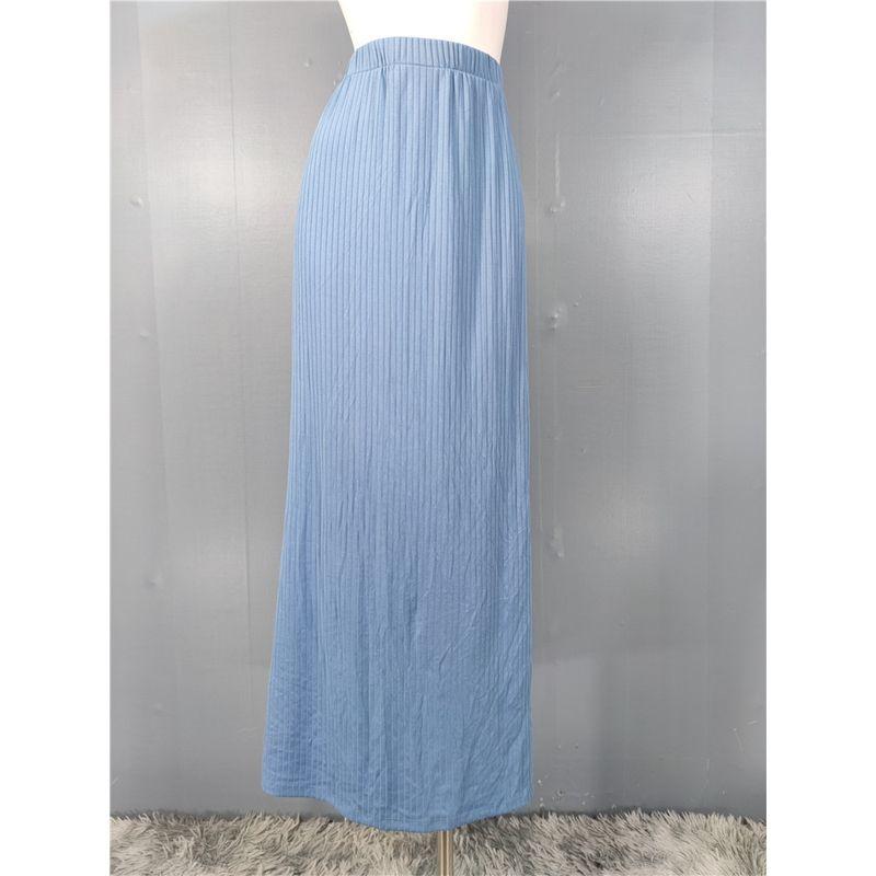 Foreign Trade Order 2025 Spring New High Waist Slimming Print A Word Dark Lines Sheath Slimming Skirt Plus Size