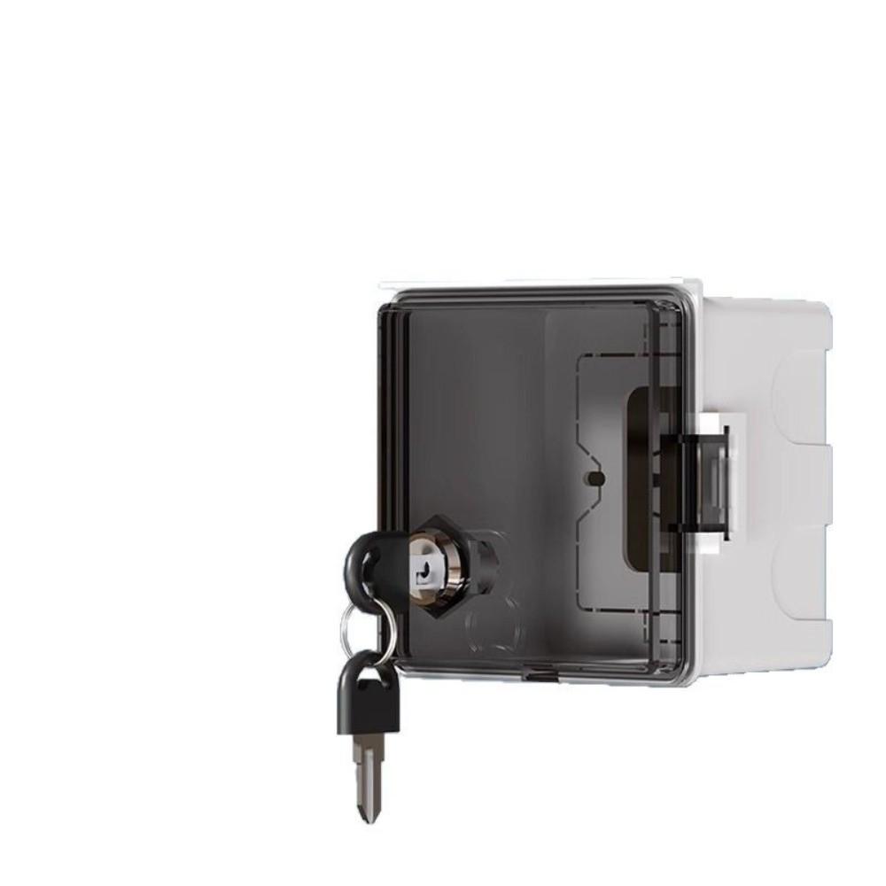 With Lock Outdoor Socket Waterproof Box Anti-Theft Socket Protection Box  86Type