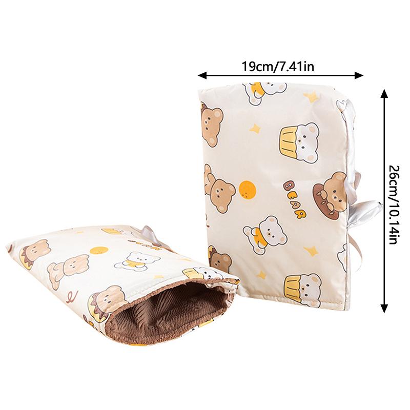 2Pcs Winter Outdoor Motorcycle Handlebar Gloves Winter Hand Protector Windproof Liner Warm Motorbike Scooter Handle Cover Gloves