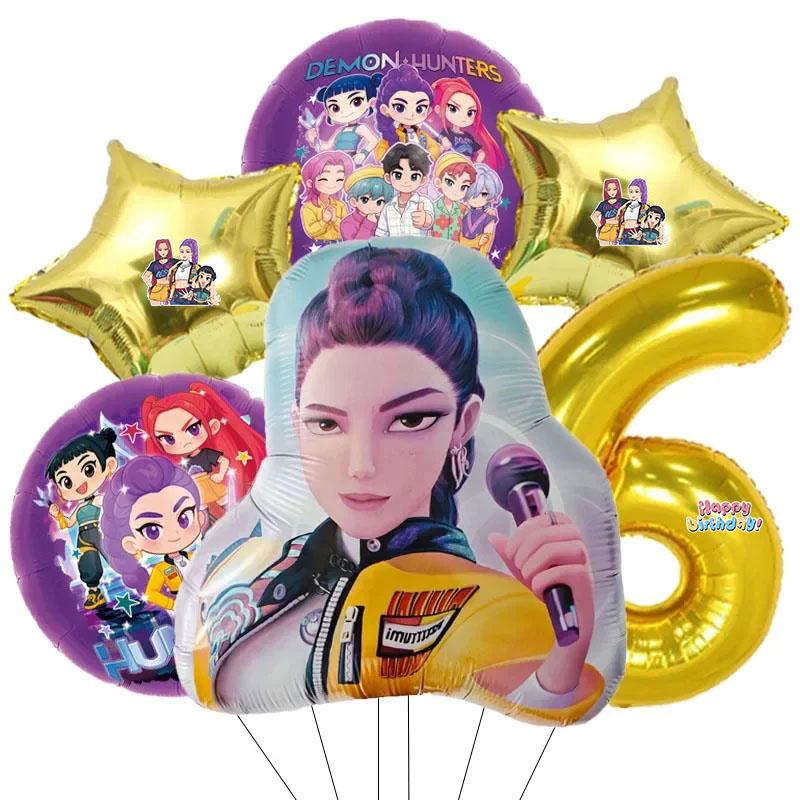 Set di 6 Palloncini in Alluminio con Numeri da 0 a 9 per Festa di Compleanno a Tema Musicale Decorazione Baby Shower Regalo
