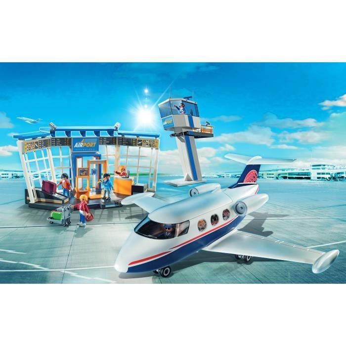 PLAYMOBIL 71153 Aéroport et avion, City Action, 146 pièces, Dès 4 ans