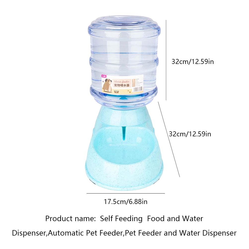 Alimentador Automático para Animais de Estimação de Grande Capacidade 3.8L Para Cães Gatos Dispensador de Água Balde de Armazenamento Combinado de Alimentos Tigela para Gatos