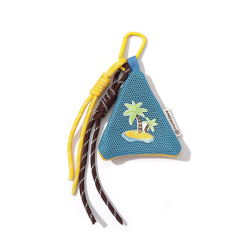 Handmade DIY triangle couple sachet change bag cartoon mosquito-proof key bag earphone bag traditional small and fresh