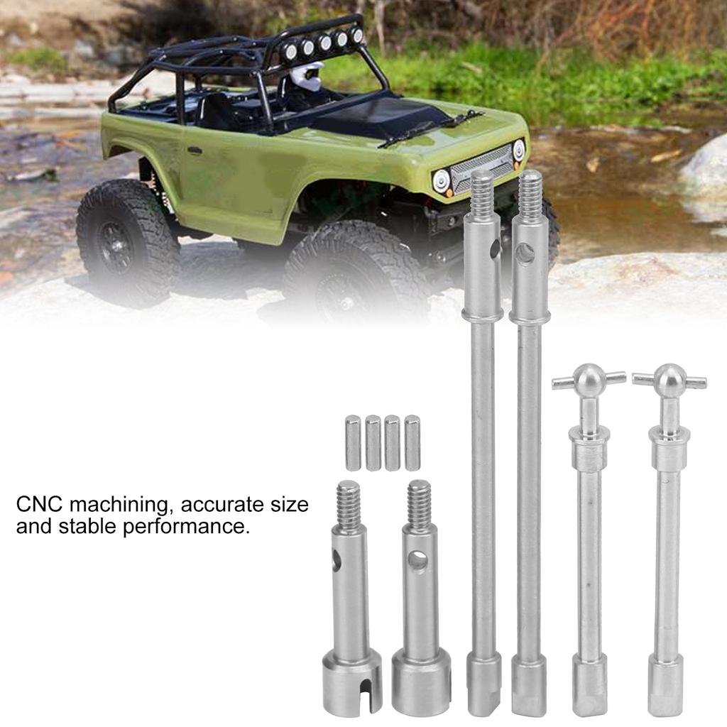 RC Stainless Front Rear CVD Drive Shaft for Axial SCX24 90081 1/24 RC Cars Upgrade Parts