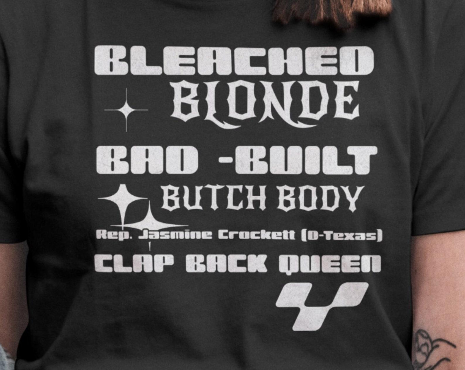 Jasmine Crockett Feminist T-shirt, Bad Built Feminist Tee S