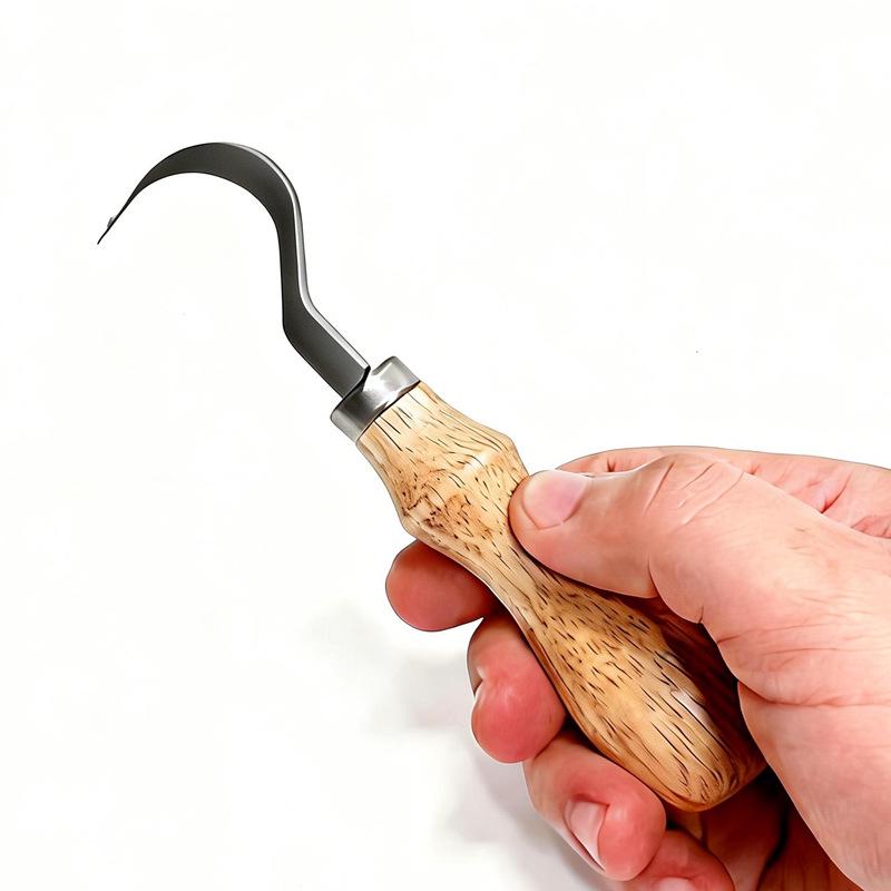 Stainless Steel Woodworking Carving Knife Set - Curved Blade, DIY Wood Shaving, Handmade Wood Carving, Digging Spoon Knife.