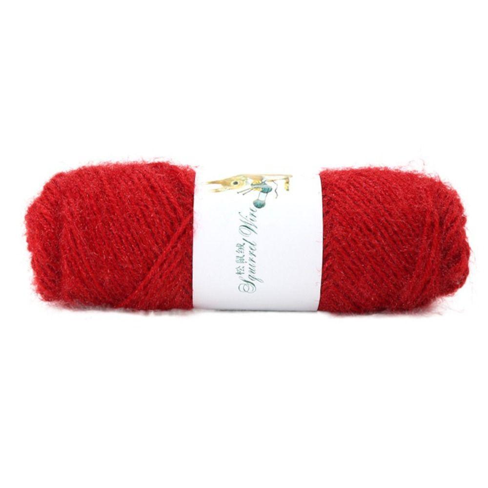 Soft Wool Yarn Delicate Knitting Yarn DIY Squirrel Cashmere Yarn Scarf Weaving