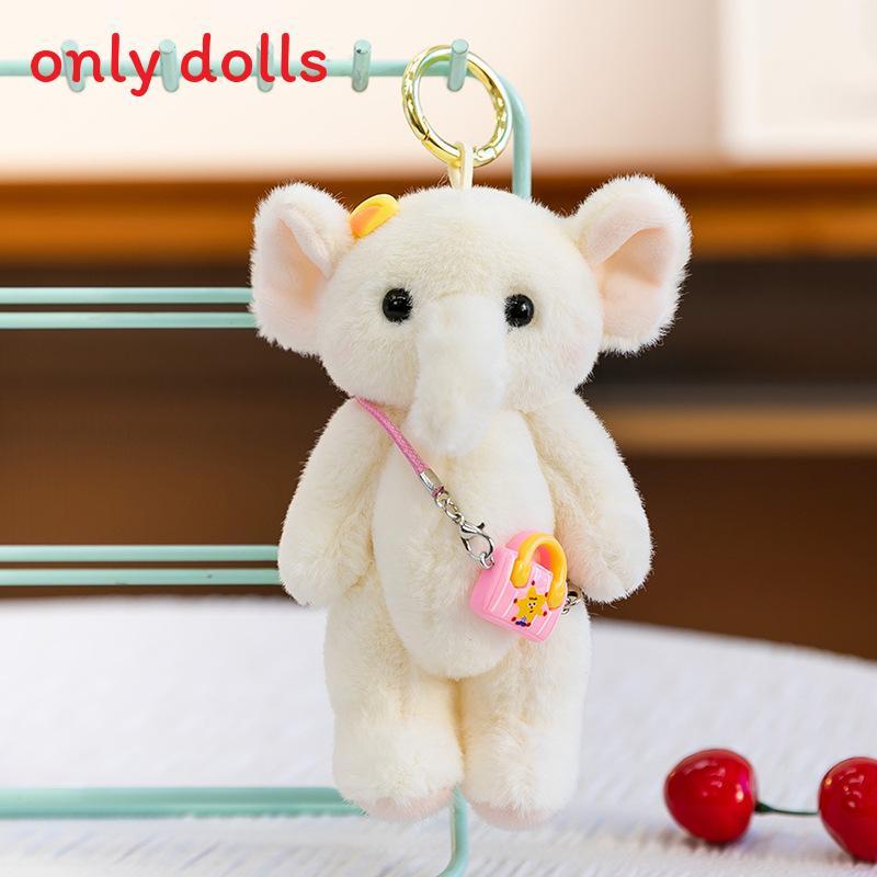 Cute Animal Plush Elephant Bag Pendant With Soft Fiber Filling For Girls And Teens