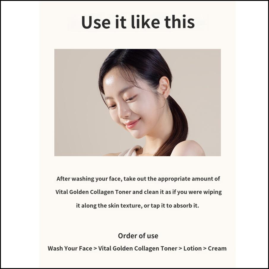 AHC Vital Golden Collagen Toner 140ml