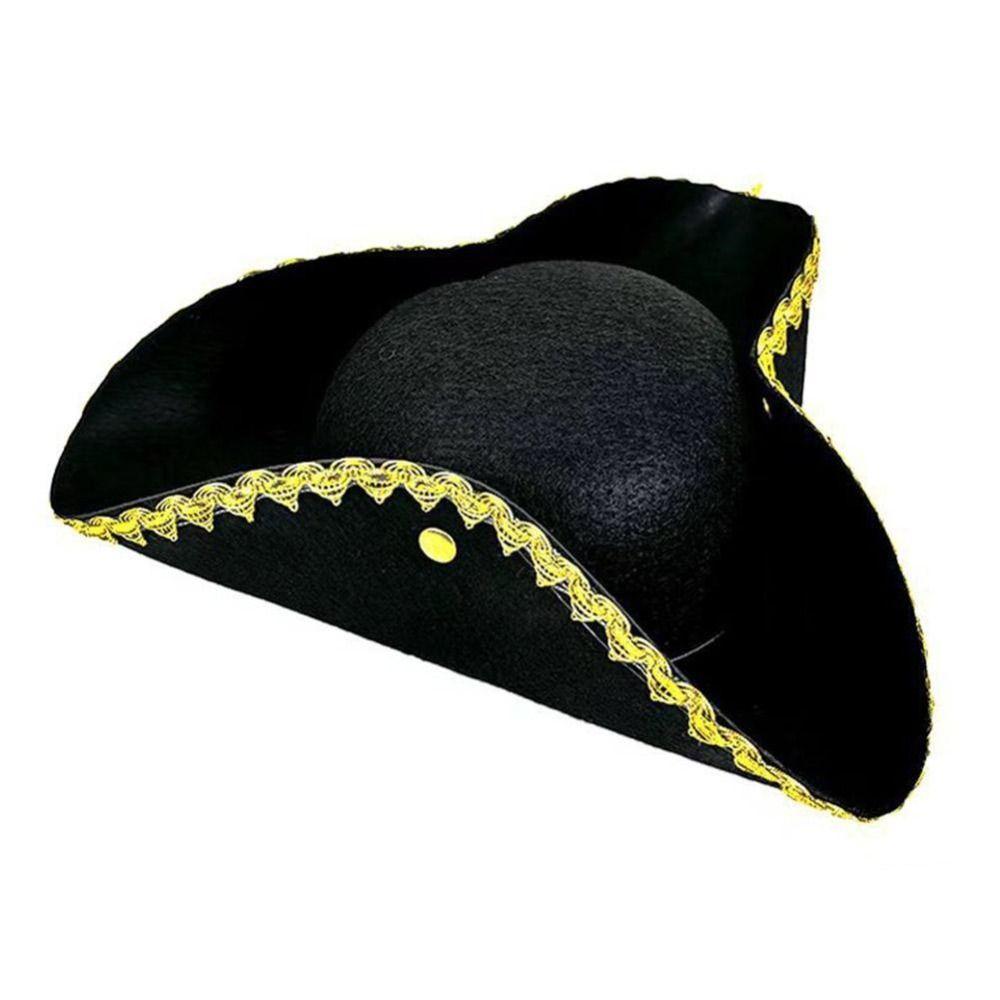 Chapéu Jack para Cosplay, Chapéu de Pirata, Chapéu para Apresentação de Palco, Chapéu de Festa, Chapéu de Capitão, Chapéu Engraçado, Decoração, Chapéu Tricórnio para Adultos, Acessórios de Fantasia