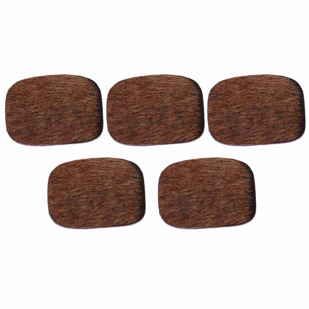 5pcs Archery Rest Adhesive Silent Bow Stick Plate Cowhide Outdoor Shooting Accessories