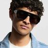 Fashion Double Bridges Square Sunglasses Women Candy Color Retro Wide Legs Men UV400 Sun Glasses Shades Eyewear