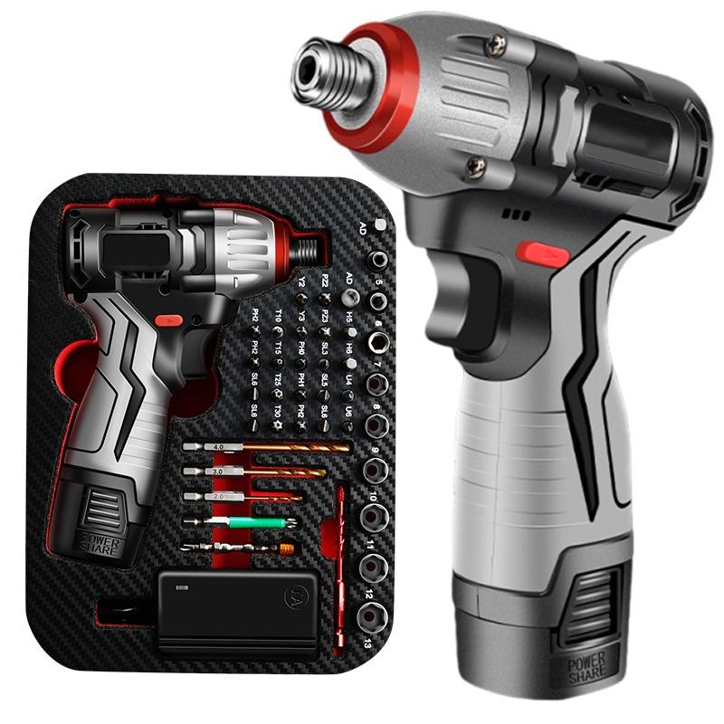 

16 В Бесщеточный Аккумуляторный Ударный Шуруповерт 144 Нм Крутящий Момент Перезаряжаемый Набор Электродрели с Битами из Стали S2 Кейс для Инструментов DIY Ремонт