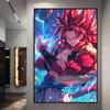 Dragon Ball Starry Night Tapestry  Sun Wukong Super Saiyan Anime Hanging with Gokus Kamehameha Ideal for Otaku Bedroom Decor