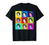 Elizabeth 9 Square Tile Pop Art Queen of England T-Shirt