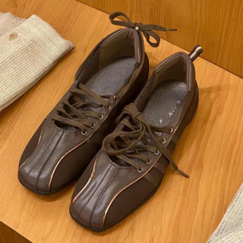 Fashion New Fashionable Women Flats 2025 Spring Autumn Outside Low Heels Flat Shoes Casual Soft Sneakers Mary Jane Elegant Lady  Shoes
