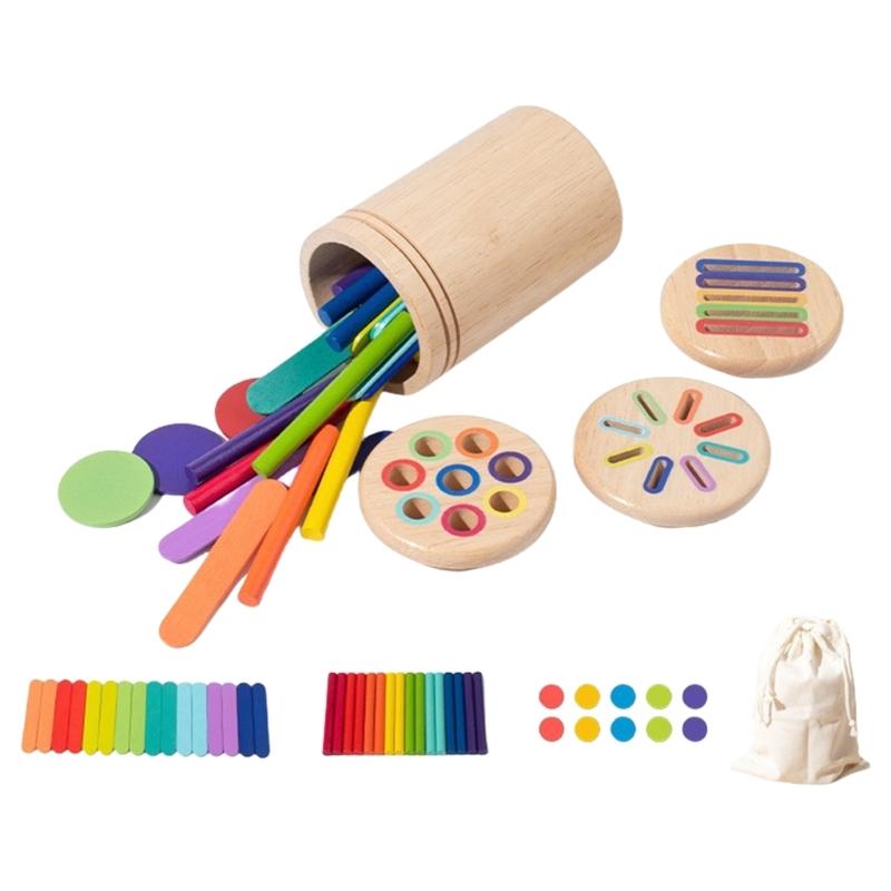 Early Education Color Sorting Toy For Toddler Fine Motor Skill Development Toy Preschool Learning Activity Birthday Gift 1