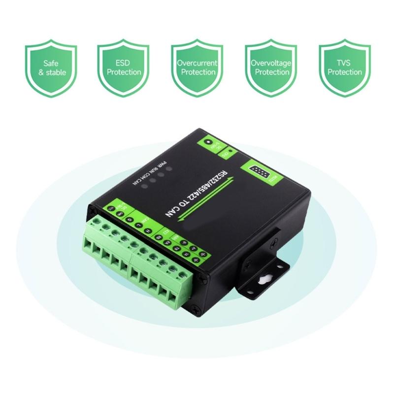 Industrial Grade Isolation Type Adapter RS232/RS485/RS422 to CAN Module Converter
