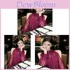 Soft Satin Off Shoulder Blouse For Spring 2025 Womens Fashion With 3d Pattern And Loose Fit