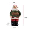 Cute Xmas Resin Crafts with Merry Christmas Lovely Christmas Figurine Creative Santa Ornament for Holiday Party & Festive