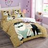 Kawaii Loid Forger Anya Duvet Cover with Pillowcases Anime Spy X Family Bedding Set Girls Boy Kid Set Quilt Cover Set