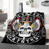 1pc Dragon guitarThemed Blanket Soft Flannel All Season Cozy Throw with Bold Graphic Print, Travel, or Holiday Gift for Family & Friends