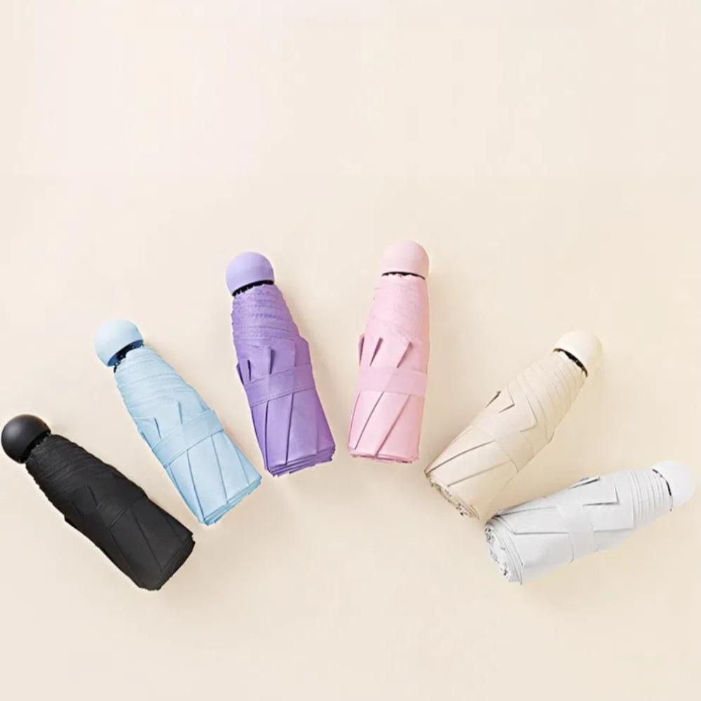 Vinyl Capsule Folding Umbrella Mini Travel Accessoreis New Sun Rain Umbrella  for Outdoor